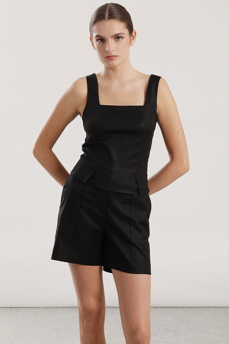 TOP LINO LIOLA MUJER NEGRO - 1