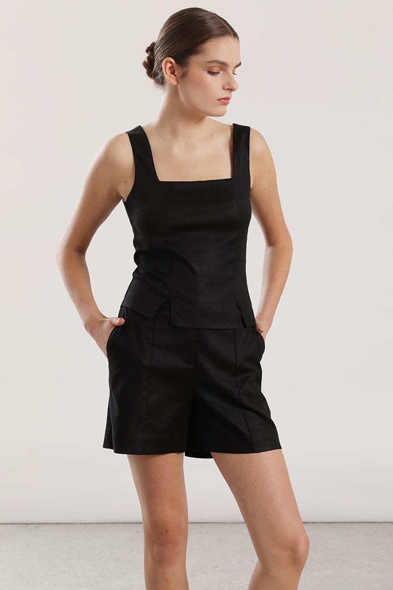 TOP LINO LIOLA MUJER NEGRO - 3