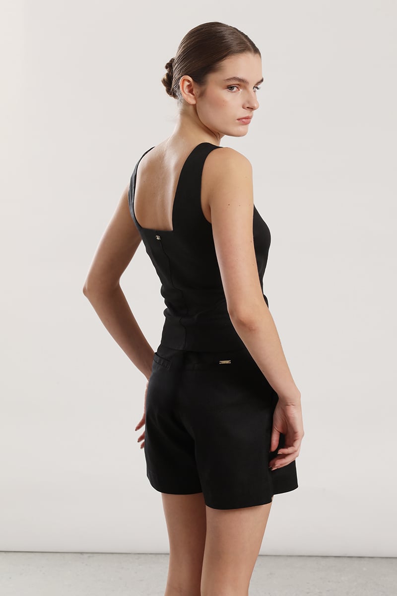 TOP LINO LIOLA MUJER NEGRO - 5