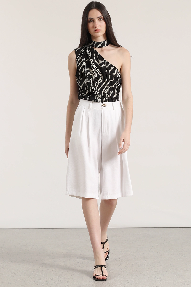 TOP ASIME TRICO ESTAMPADO MUJER LIOLA NEGRO - 2