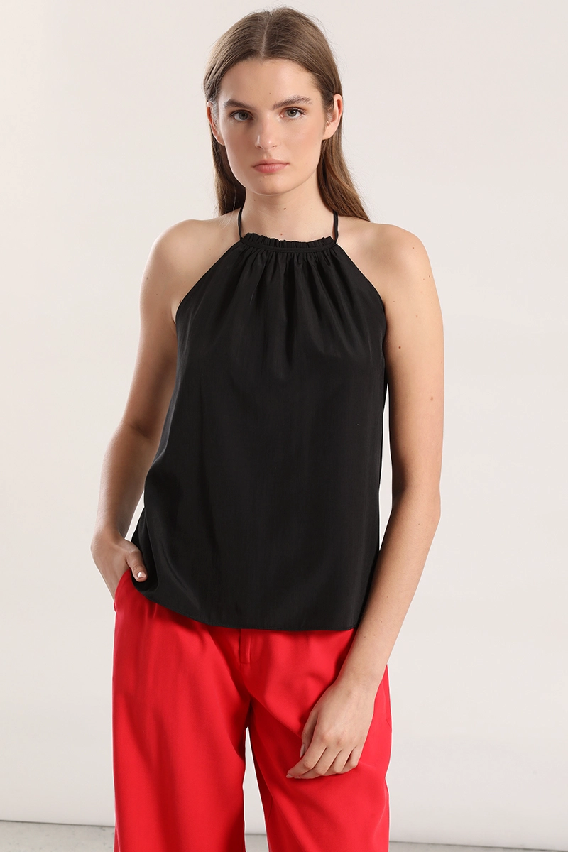 TOP HALTER MUJER LIOLA NEGRO - 1