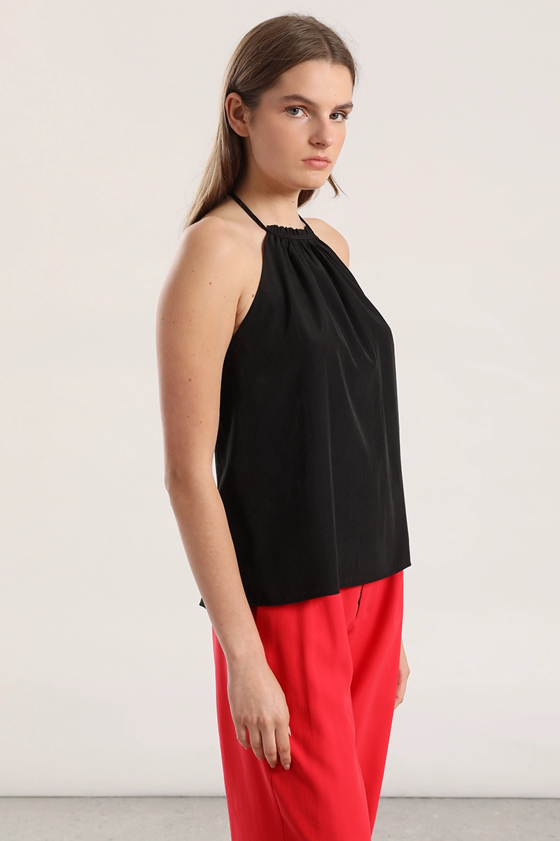 TOP HALTER MUJER LIOLA NEGRO - 3
