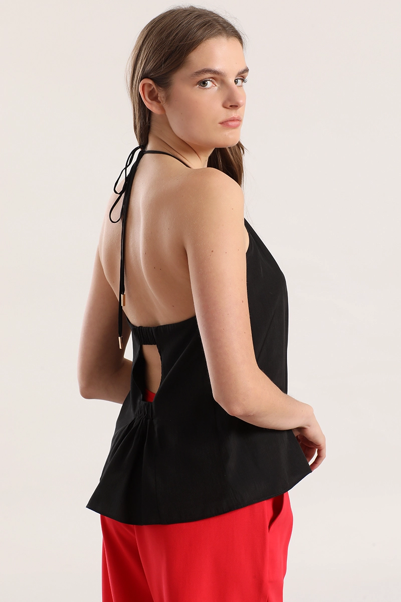 TOP HALTER MUJER LIOLA NEGRO - 6
