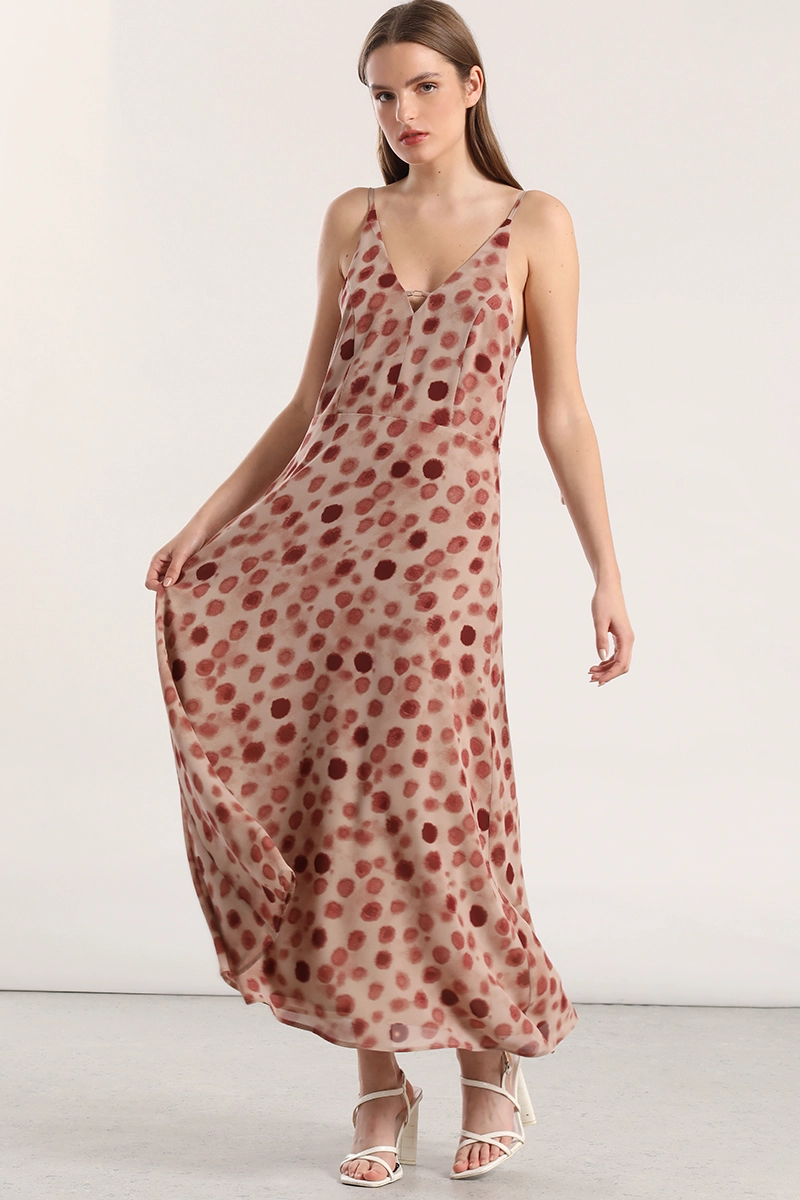 VESTIDO MAXI ESTAMPADO MUJER LIOLA ROSA - 3