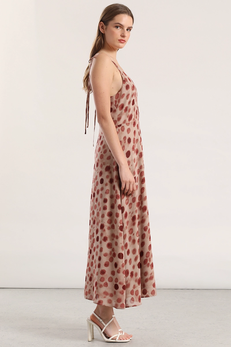 VESTIDO MAXI ESTAMPADO MUJER LIOLA ROSA - 4
