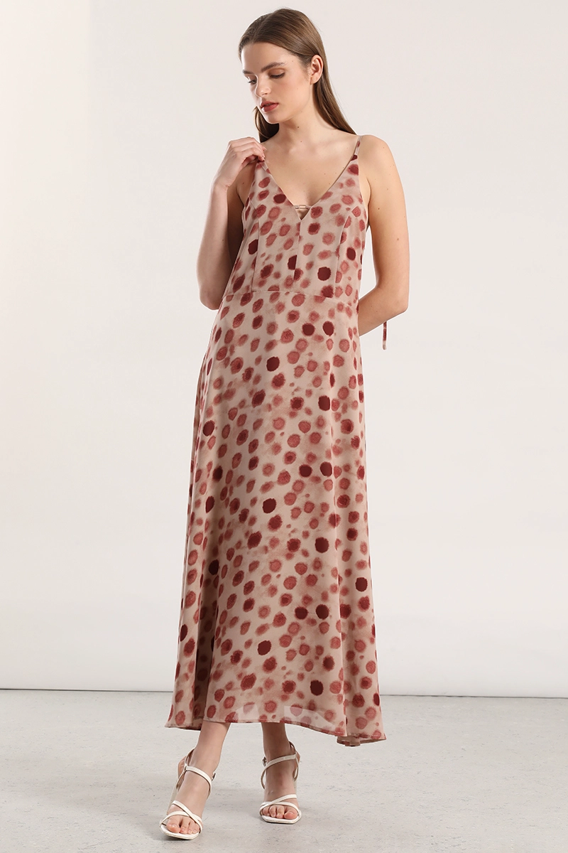 VESTIDO MAXI ESTAMPADO MUJER LIOLA ROSA - 5