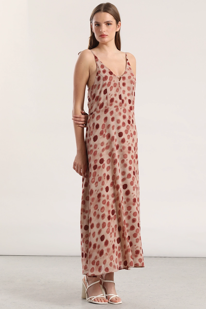 VESTIDO MAXI ESTAMPADO MUJER LIOLA ROSA - 6