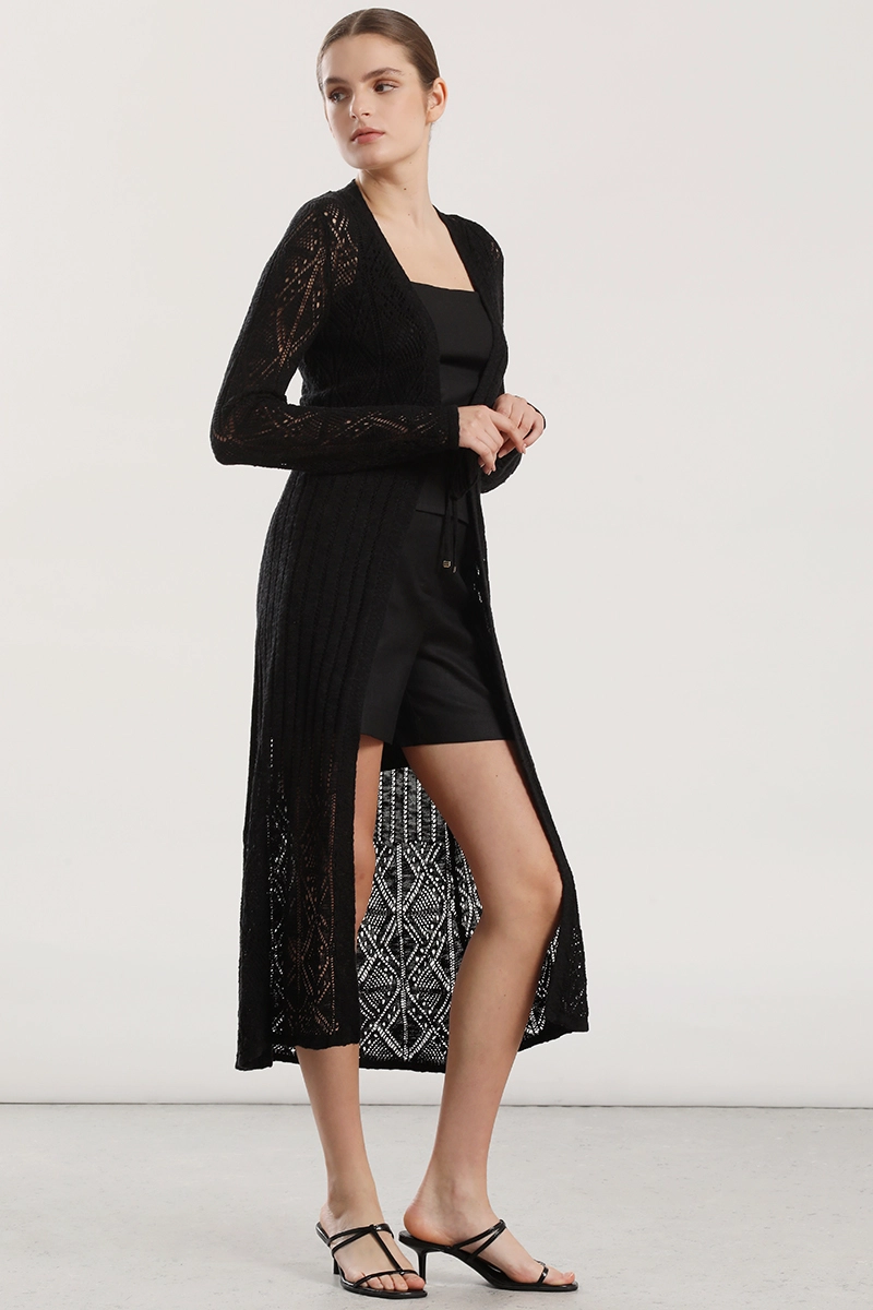 TAPADO MIDI TEJIDO MUJER LIOLA NEGRO - 5