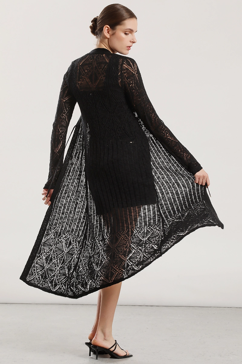 TAPADO MIDI TEJIDO MUJER LIOLA NEGRO - 6