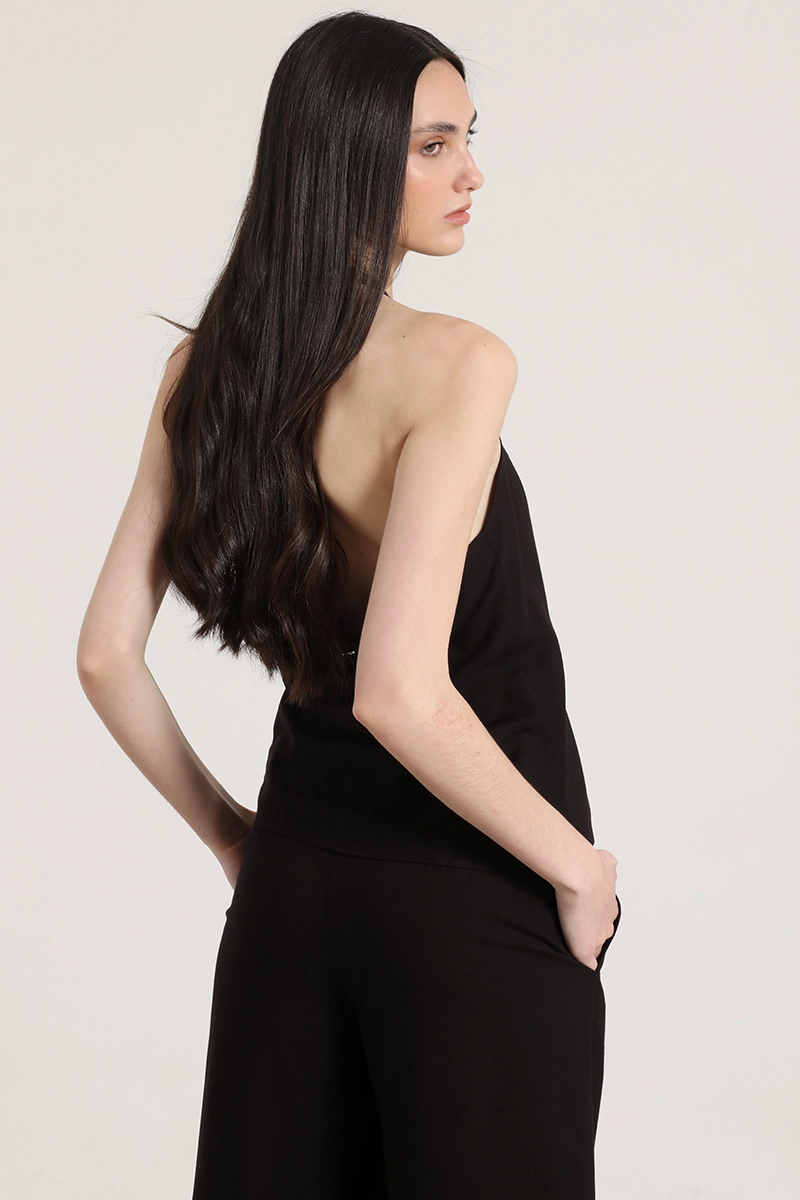 TOP HALTER LINO MUJER LIOLA NEGRO - 3