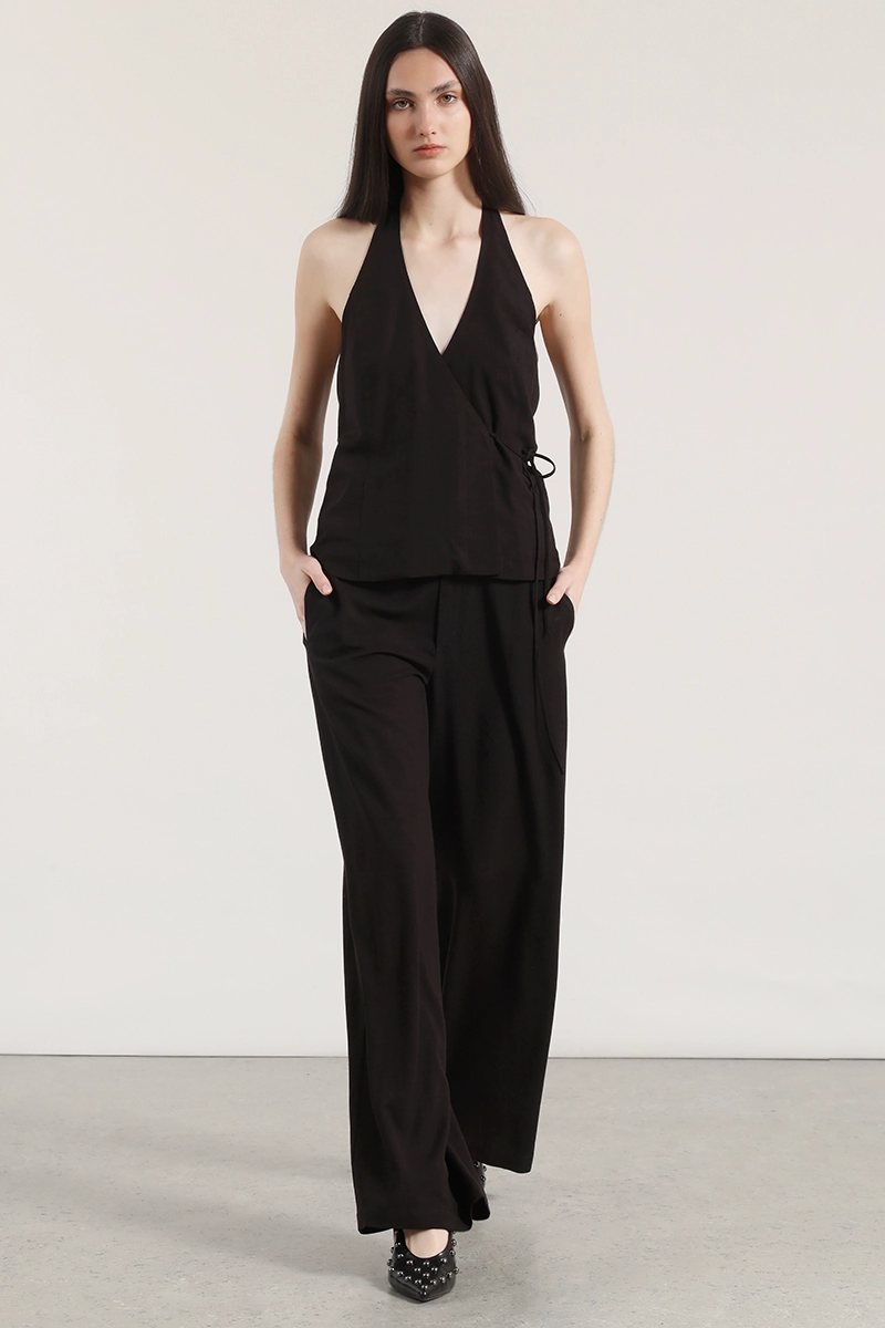 TOP HALTER LINO MUJER LIOLA NEGRO - 4
