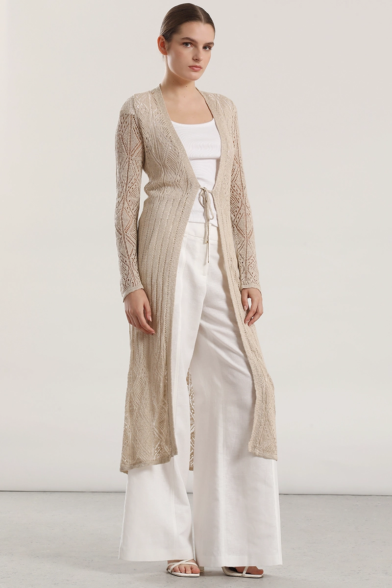 TAPADO MIDI TEJIDO MUJER LIOLA BEIGE - 1