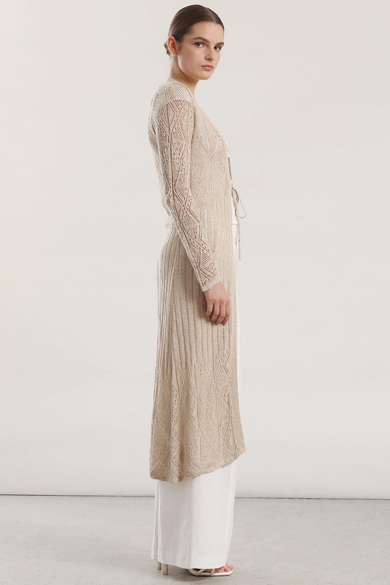 TAPADO MIDI TEJIDO MUJER LIOLA BEIGE - 2