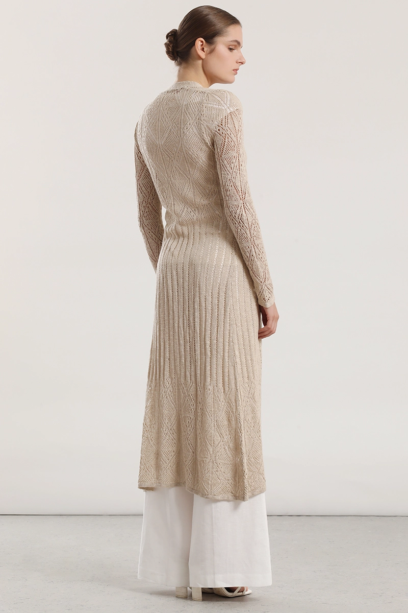 TAPADO MIDI TEJIDO MUJER LIOLA BEIGE - 3