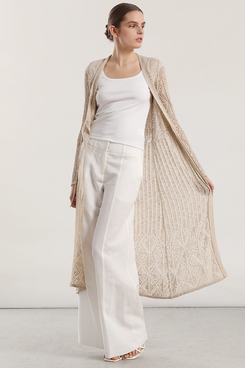 TAPADO MIDI TEJIDO MUJER LIOLA BEIGE - 4