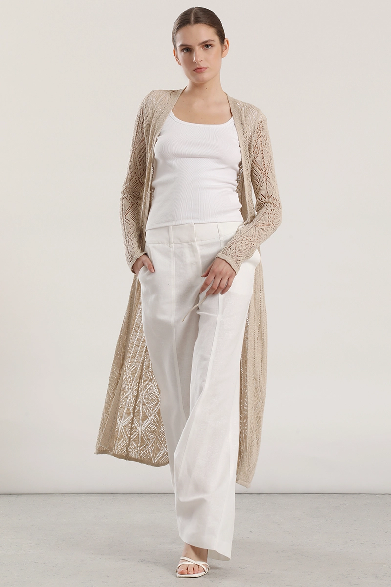 TAPADO MIDI TEJIDO MUJER LIOLA BEIGE - 5