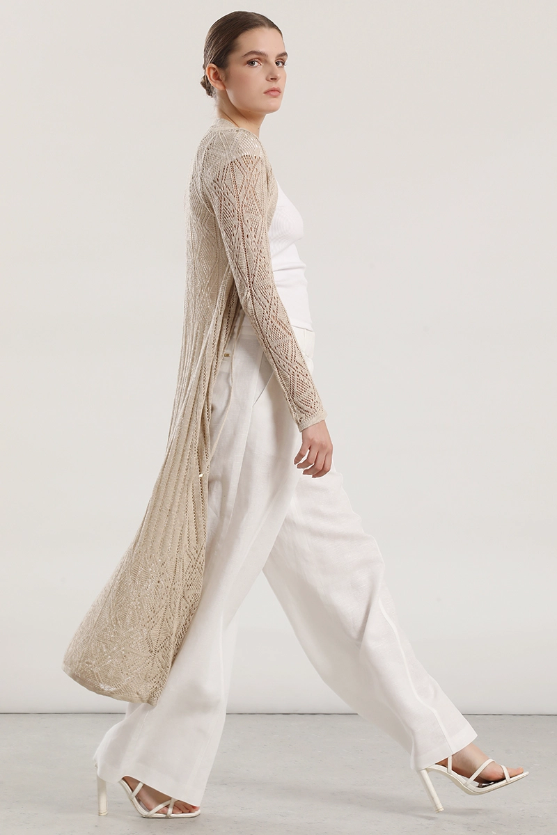 TAPADO MIDI TEJIDO MUJER LIOLA BEIGE - 6
