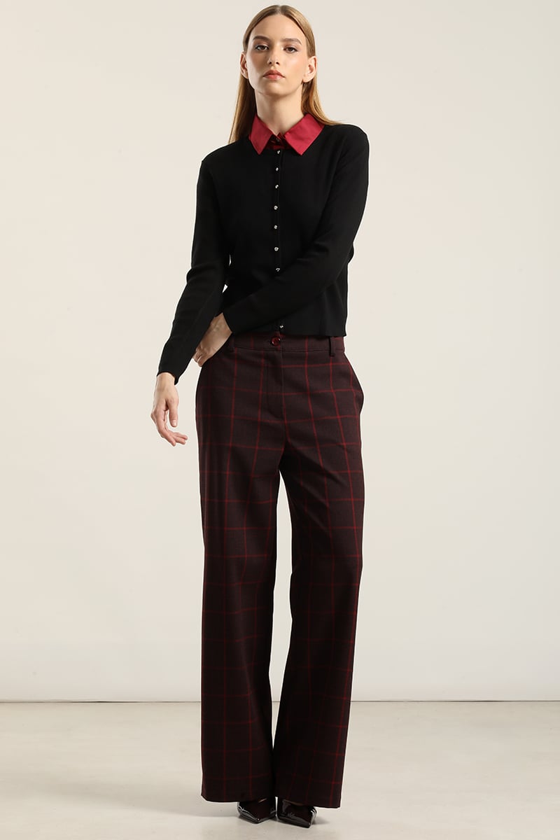 CARDIGAN BASICO PUNTO, NEGRO LIOLA - 1