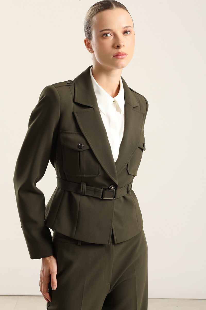 CHAQUETA BOLSILLOS CARGO, MILITAR LIOLA - 1