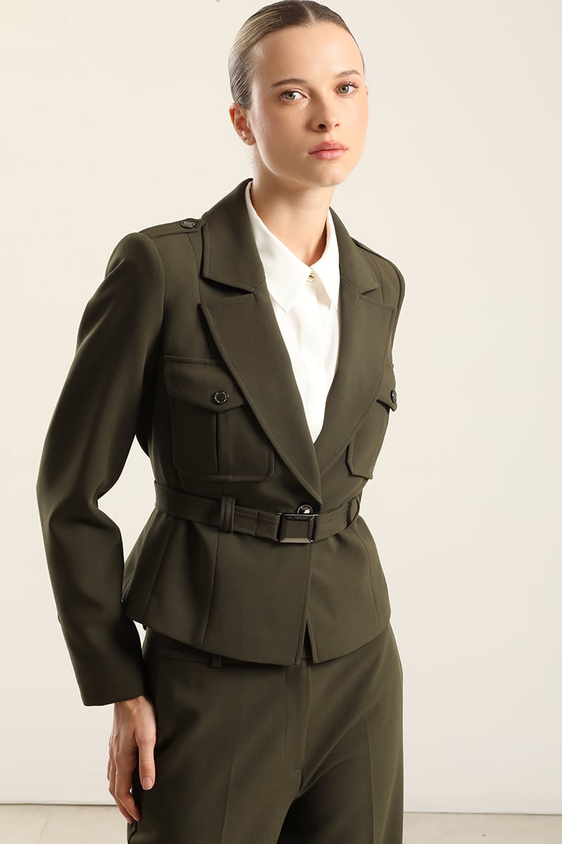 CHAQUETA BOLSILLOS CARGO, MILITAR LIOLA - 1