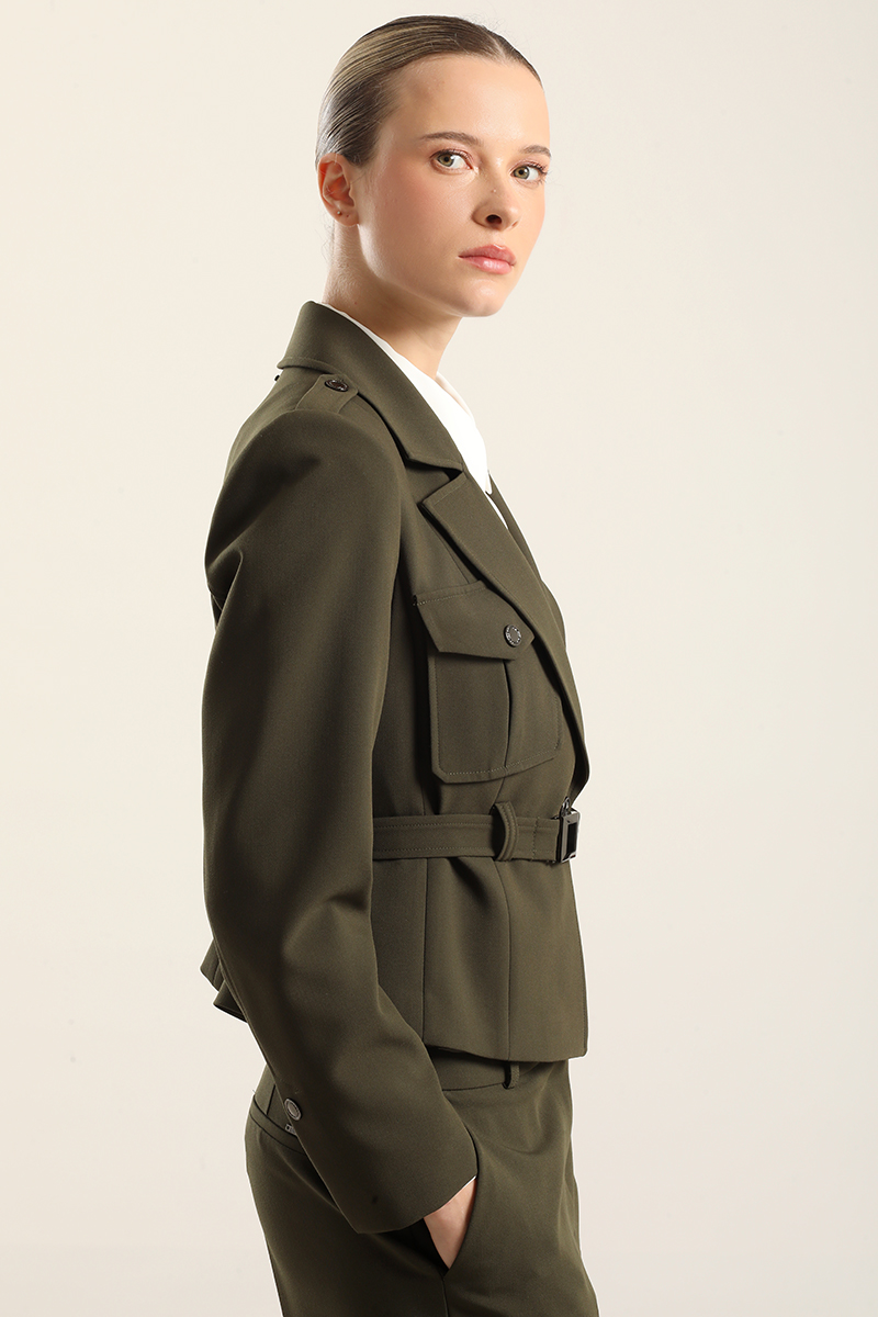 CHAQUETA BOLSILLOS CARGO, MILITAR LIOLA - 3