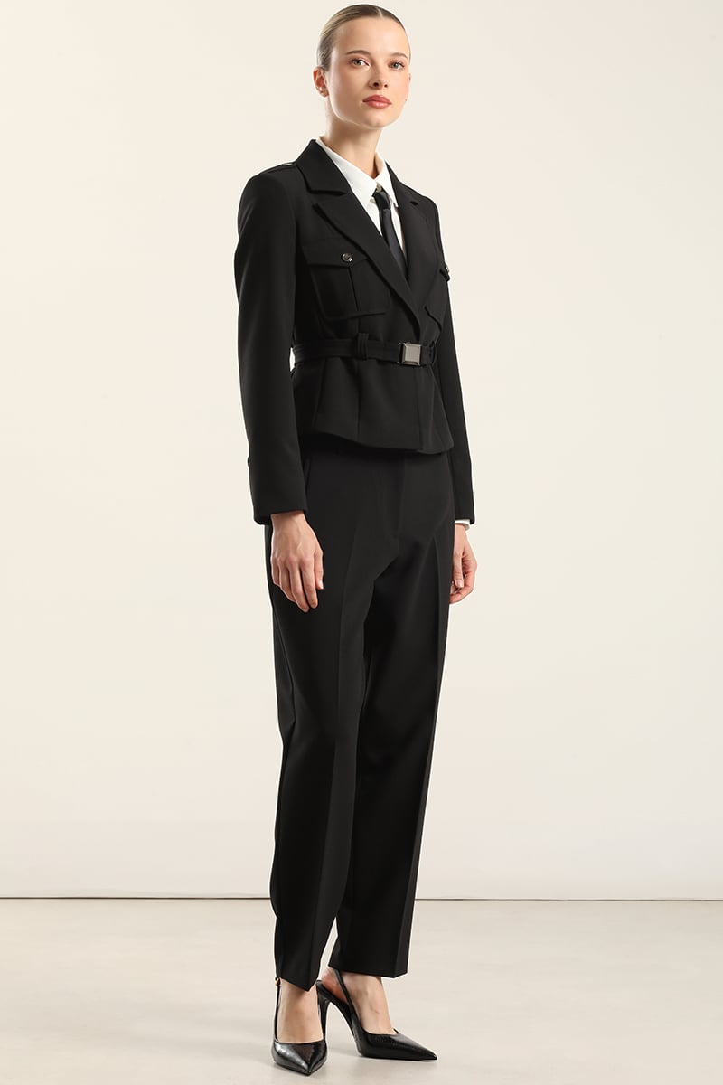 CHAQUETA BOLSILLOS CARGO, NEGRO LIOLA - 3