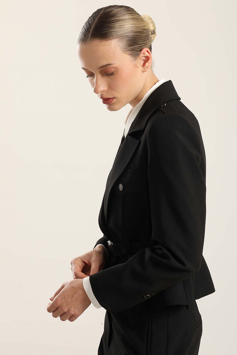 CHAQUETA BOLSILLOS CARGO, NEGRO LIOLA - 5