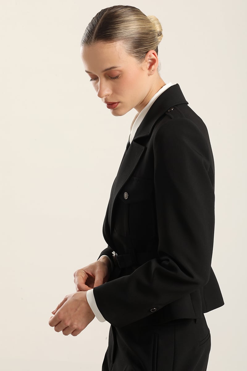 CHAQUETA BOLSILLOS CARGO, NEGRO LIOLA - 5