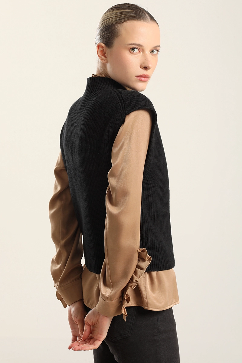 CARDIGAN PUNTO, NEGRO LIOLA - 3