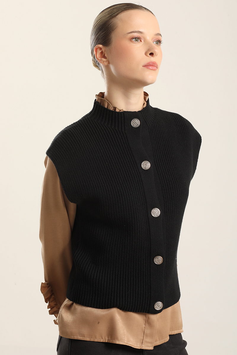 CARDIGAN PUNTO, NEGRO LIOLA - 4