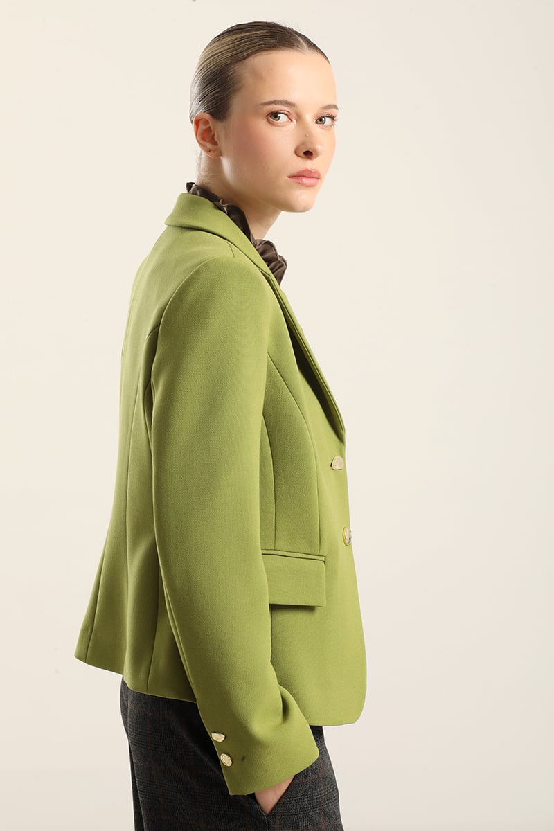 BLAZER ENTALLADO, BOTON FANTASIA, PISTACHO LIOLA - 3