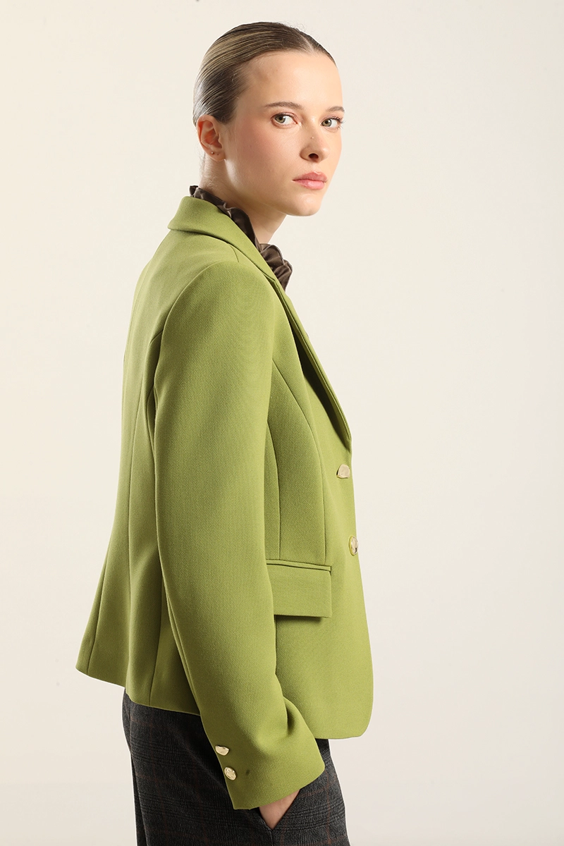 BLAZER ENTALLADO, BOTON FANTASIA, PISTACHO LIOLA - 3