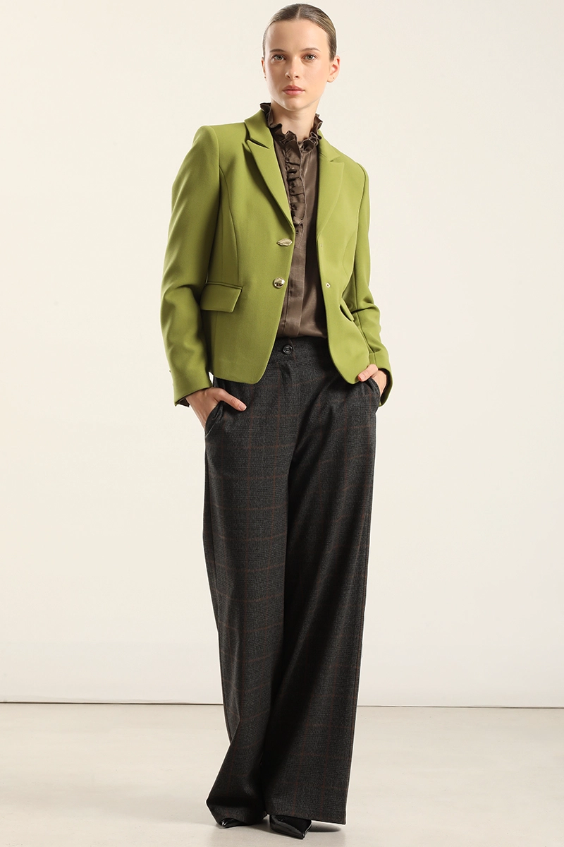 BLAZER ENTALLADO, BOTON FANTASIA, PISTACHO LIOLA - 6