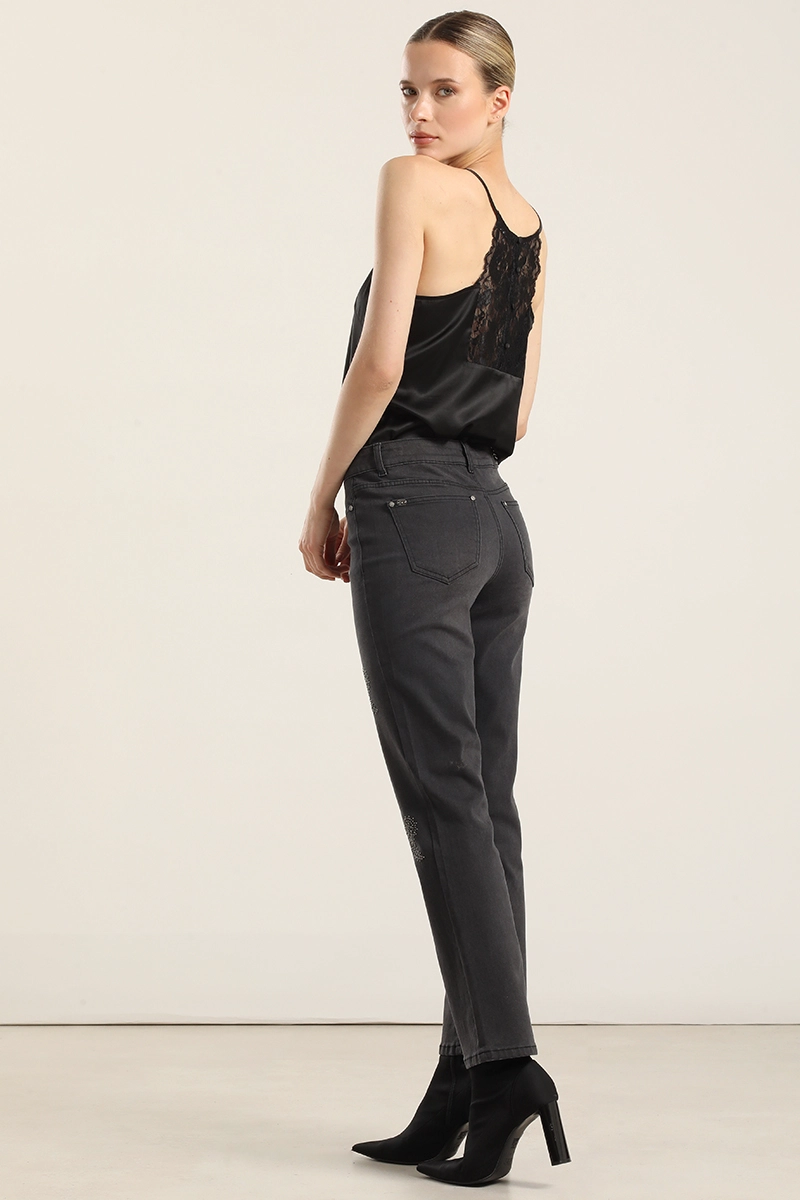 JEANS SLIM, AMEBAS TACHAS, GRIS LIOLA - 5