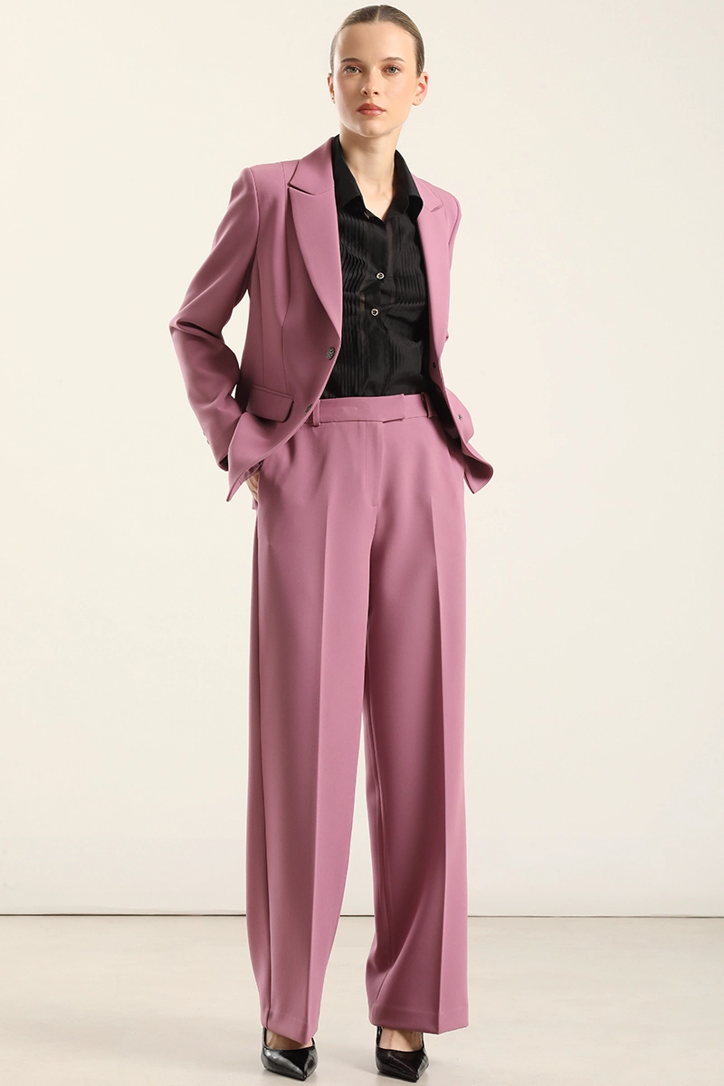 PANTALON RECTO, TIRO ALTO, ROSA LIOLA - 2