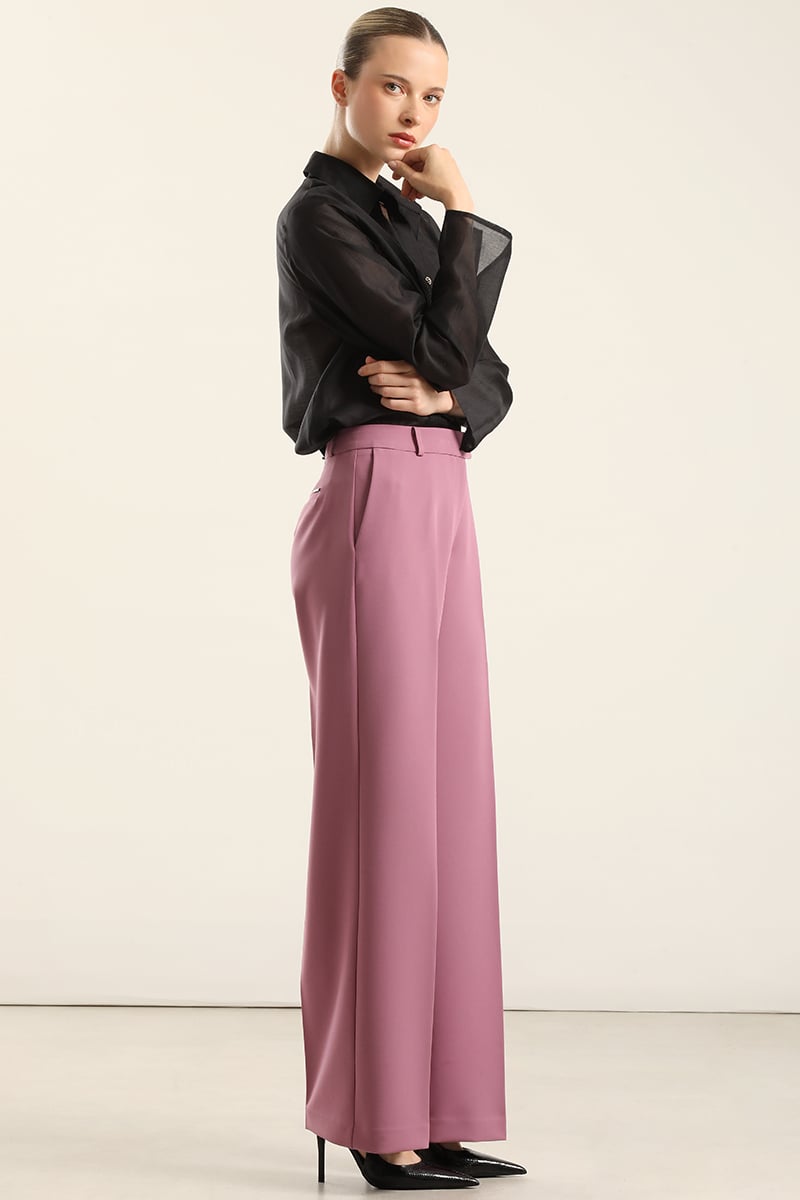 PANTALON RECTO, TIRO ALTO, ROSA LIOLA - 3