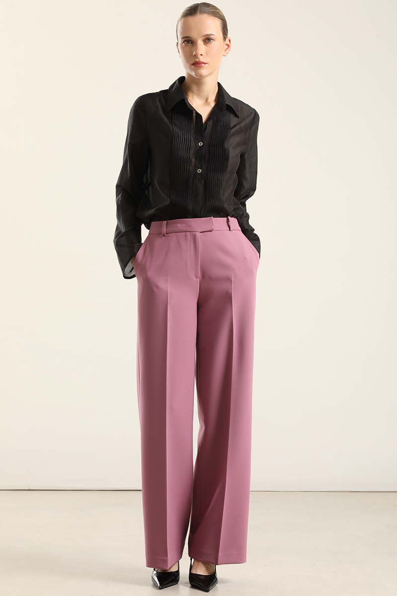 PANTALON RECTO, TIRO ALTO, ROSA LIOLA - 5