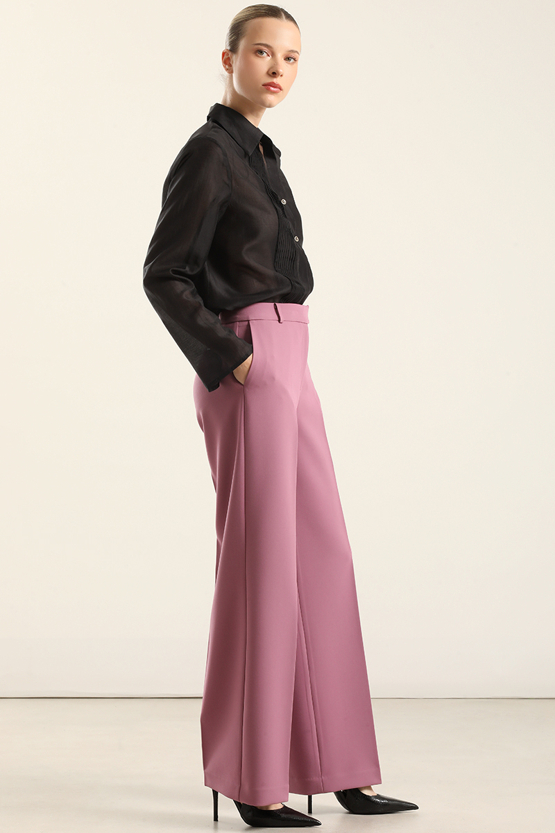 PANTALON RECTO, TIRO ALTO, ROSA LIOLA - 6