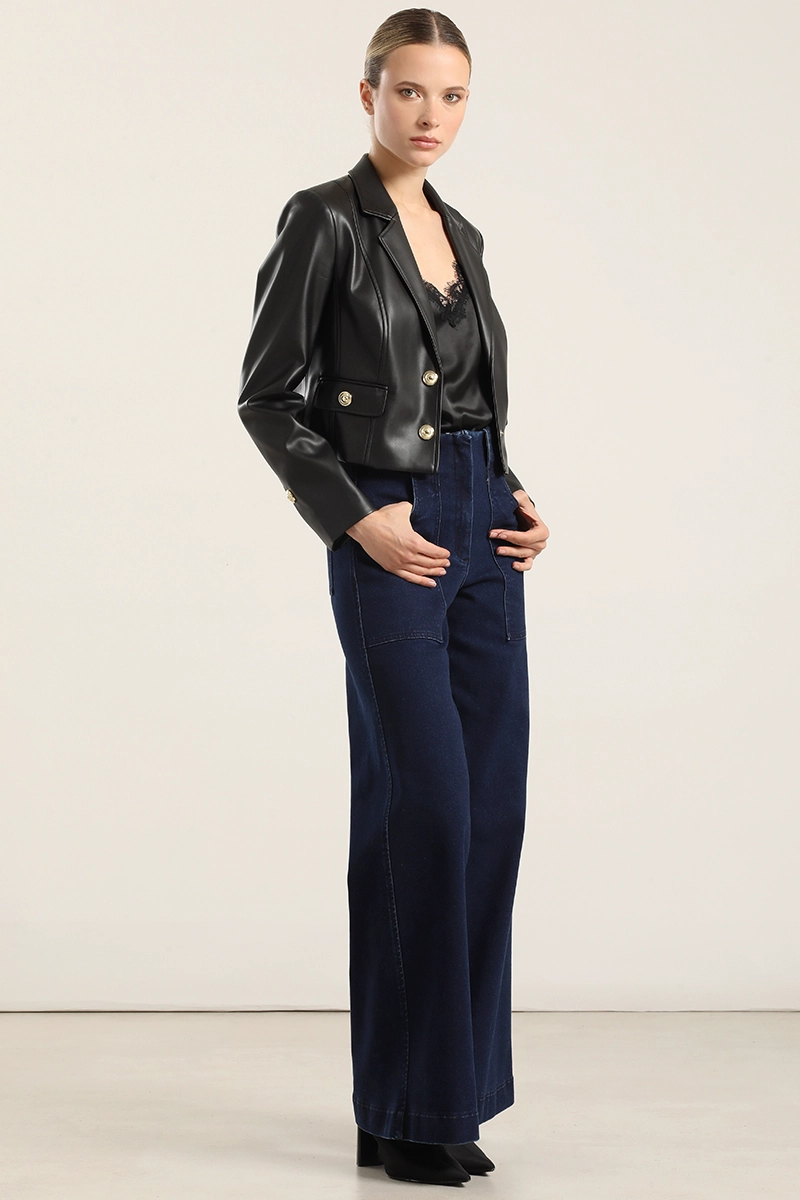 JEANS PALAZZO, TIRO MEDIO, AZUL LIOLA - 6