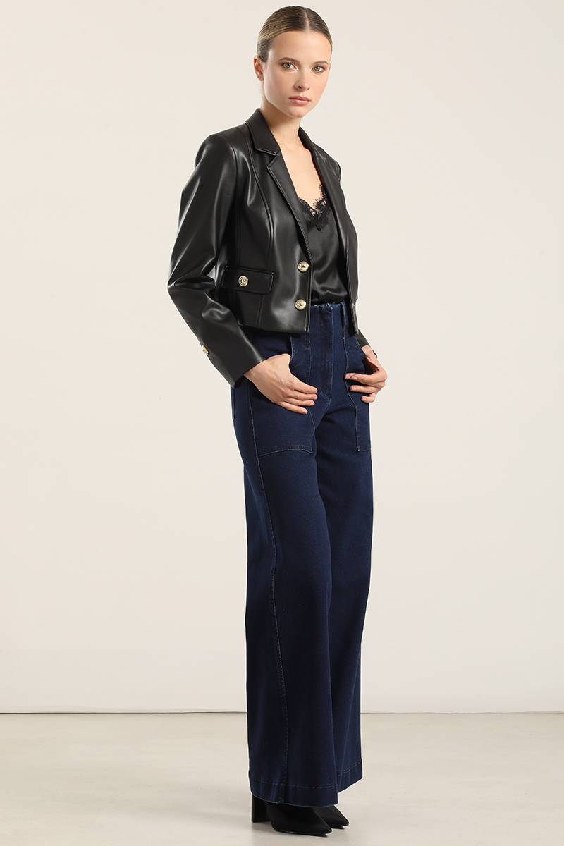 JEANS PALAZZO, TIRO MEDIO, AZUL LIOLA - 6