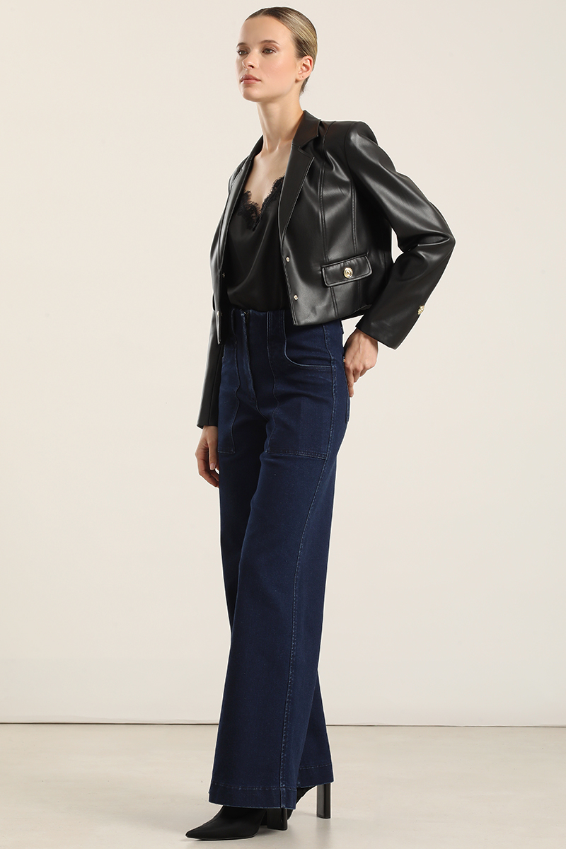 JEANS PALAZZO, TIRO MEDIO, AZUL LIOLA - 7