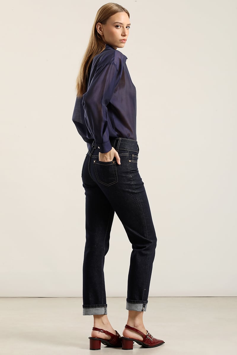 JEANS SLIM, BOTON JOYA, INDIGO LIOLA - 2