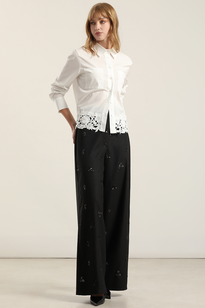 PANTALON RECTO, NEGRO LIOLA - 1