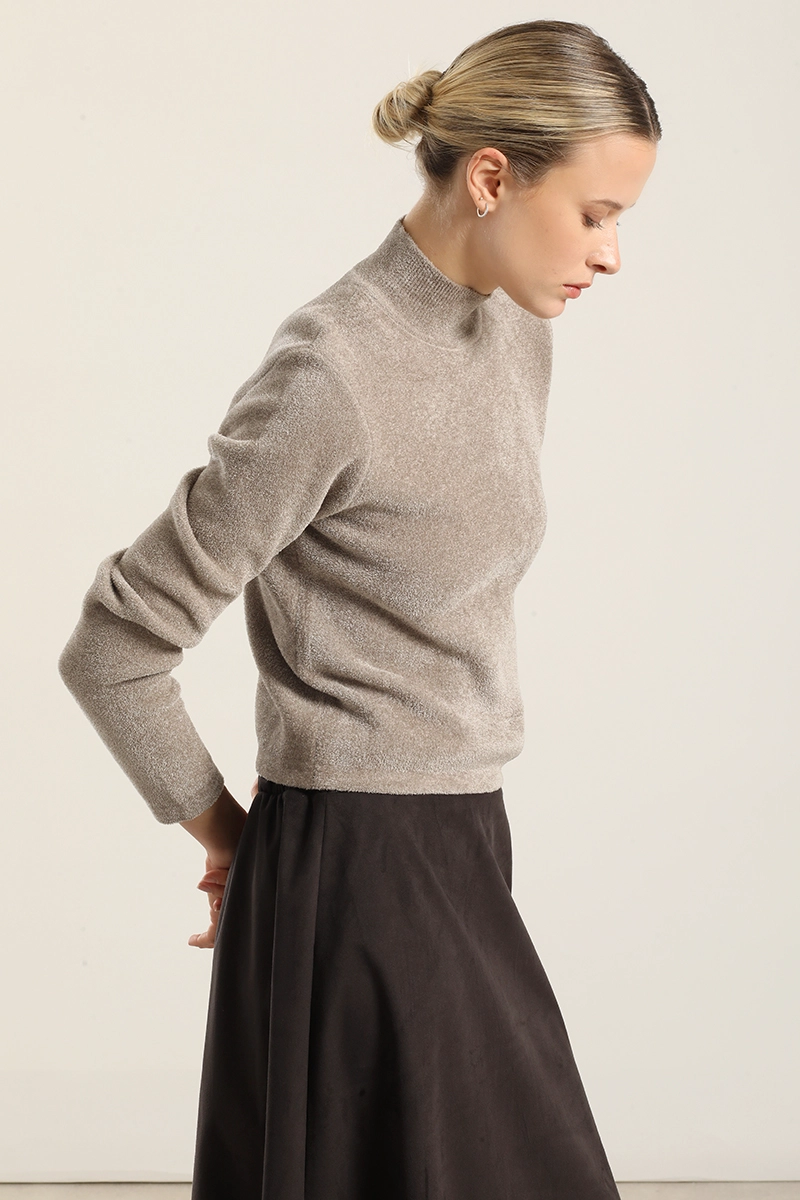 JERSEY PUNTO TEJIDO FANTASIA, TOPO LIOLA - 5
