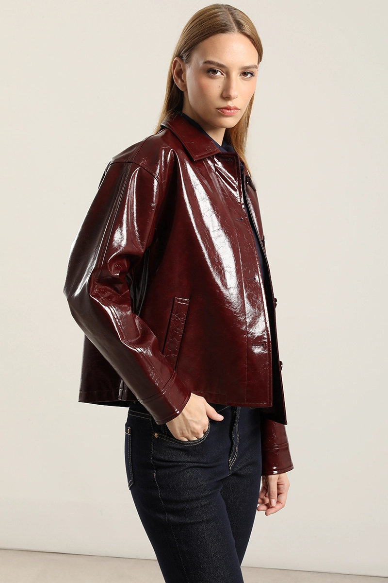 CHAQUETA EFECTO CHAROL,BURDEO LIOLA - 2