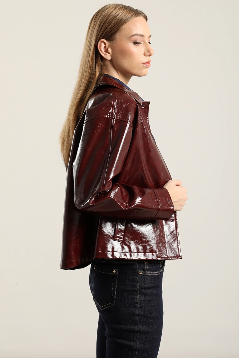 CHAQUETA EFECTO CHAROL,BURDEO LIOLA - 5