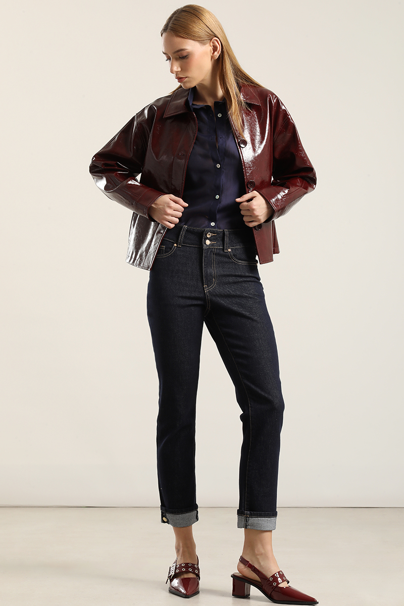 CHAQUETA EFECTO CHAROL,BURDEO LIOLA - 6