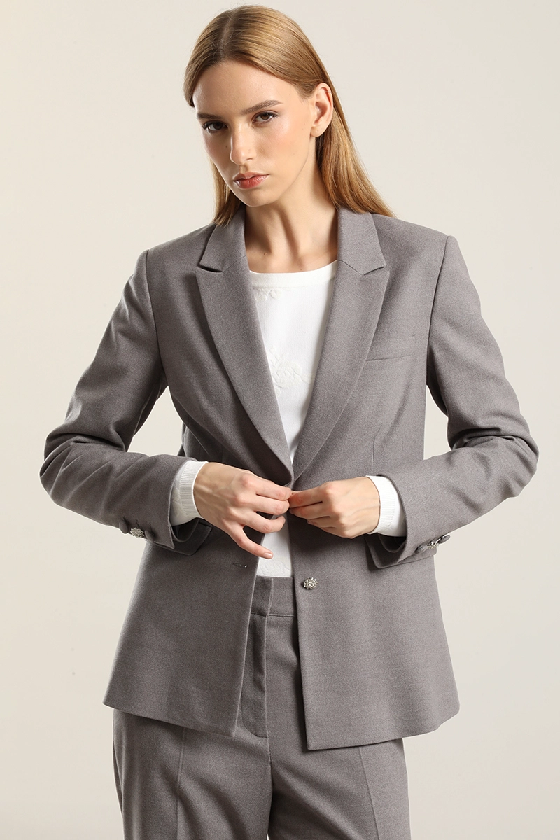 BLAZER BOTON JOYA, GRIS LIOLA - 4