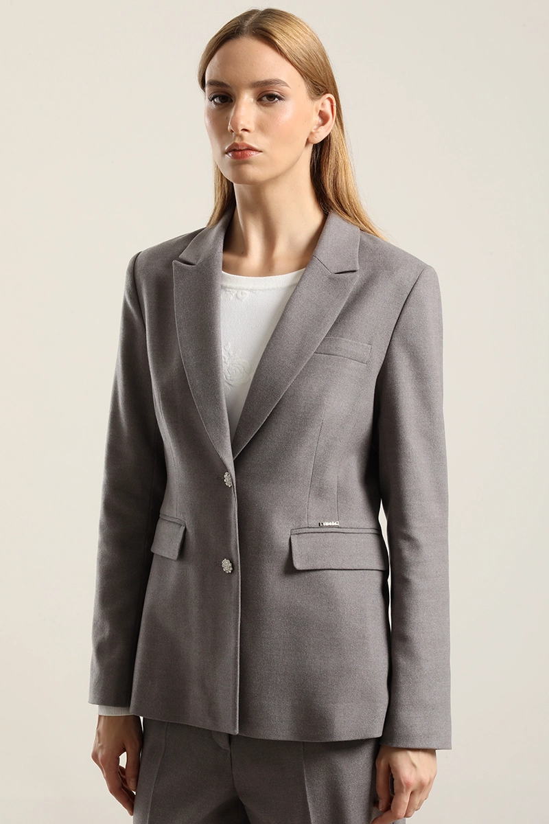BLAZER BOTON JOYA, GRIS LIOLA - 6