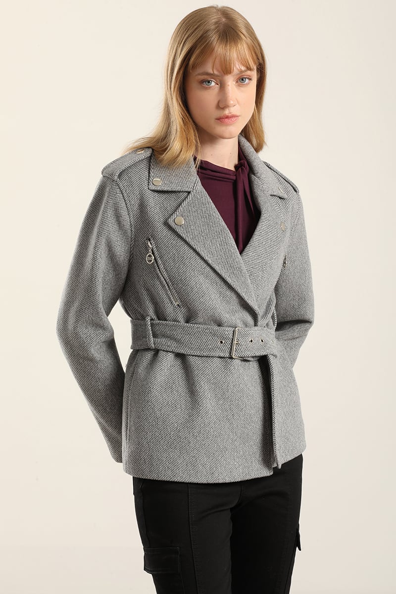 CHAQUETA BIKER MUFLON FANTASIA, GRIS LIOLA - 5